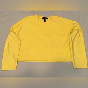 Yellow Cropped Sweater